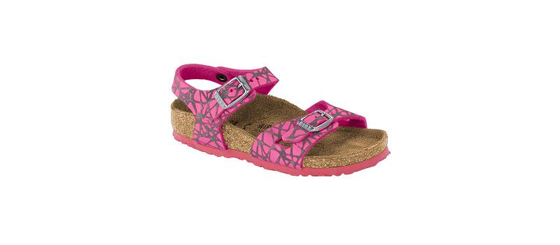 Rio Birkenstock Microfibre Narrow Detske Ruzove | SK 447ILH